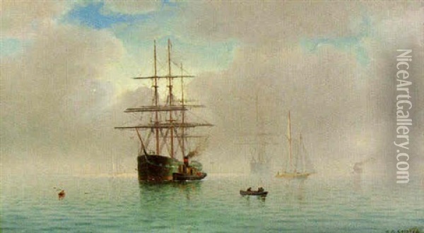 San Francisco Bay Oil Painting - William Alexander Coulter