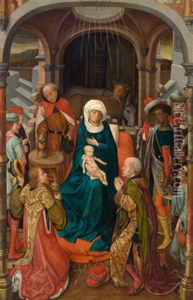 The Adoration Of The Kings Oil Painting - Vrancke van der Stockt
