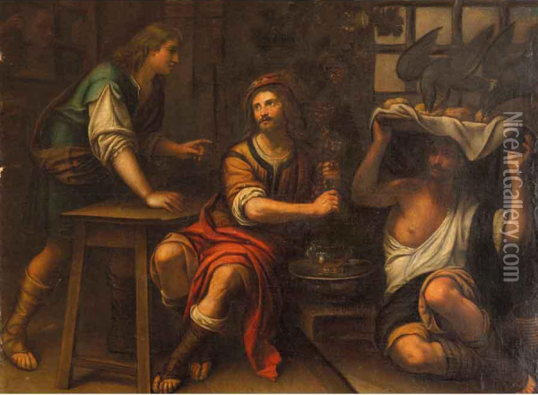 Giuseppe Interpreta I Sogni Oil Painting - Giovanni Battista Casoni Lerici