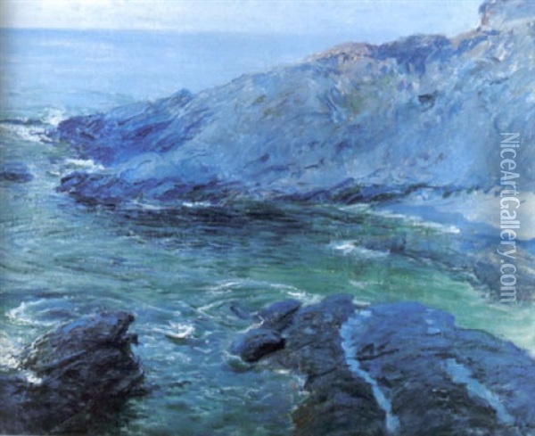 Arch Beach Cove Oil Painting - Guy Rose