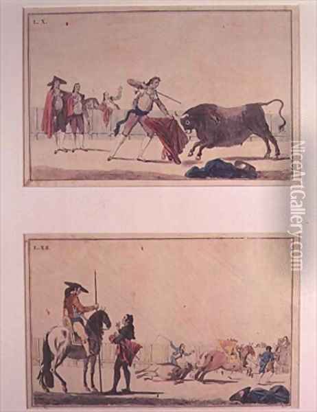 The Bullfight 3 Oil Painting - Antonio Carnicero