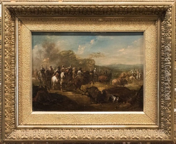 Conquistadors After Battle Oil Painting - Francisco Goya