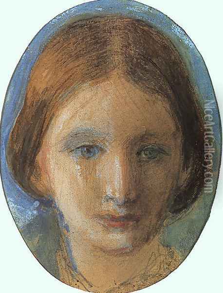 Portrait of Rose la Touche Oil Painting - John Ruskin