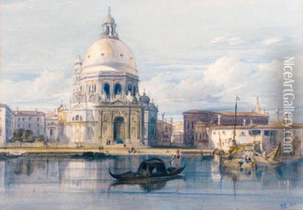 Santa Maria Della Salute, Venice Oil Painting - William Leighton Leitch