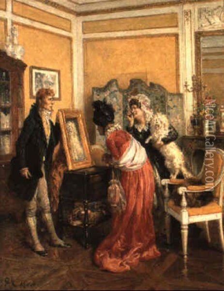 Chez Le Peintre Oil Painting - Ernest van den Kerckhove