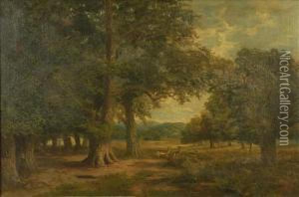 Views Of Richmond Oil Painting - J. Lewis