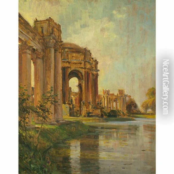 Palace Of The Fine Arts, San Francisco Oil Painting - Louis Aston Knight
