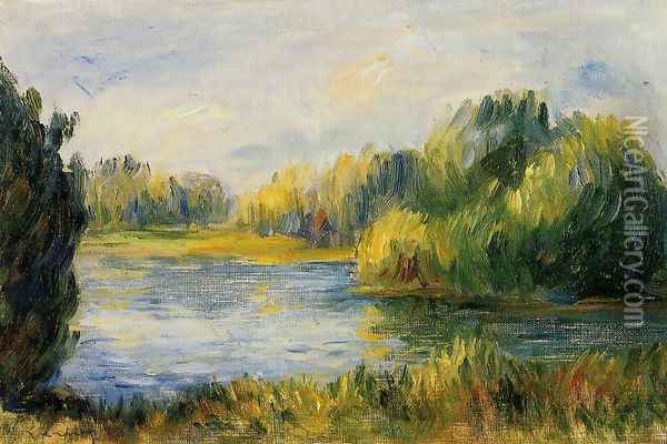 The Banks Of The River2 Oil Painting - Pierre Auguste Renoir