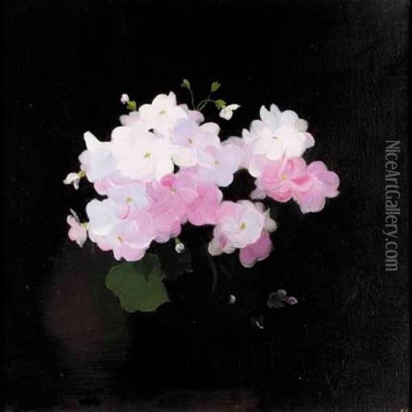 Still Life With Flowers Oil Painting - Stuart James Park