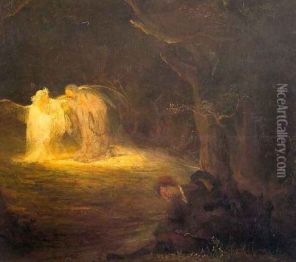 Christ on the Mount of Olives Oil Painting - Aert De Gelder