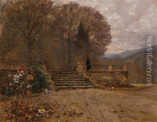 The Chateau Oil Painting - Armand Charnay