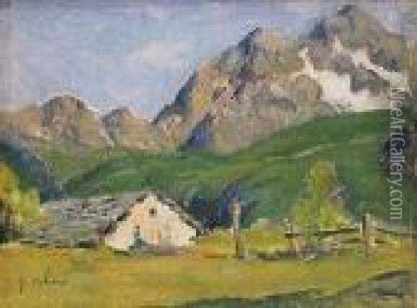 Baite Alpina Oil Painting - Giovanni Colmo