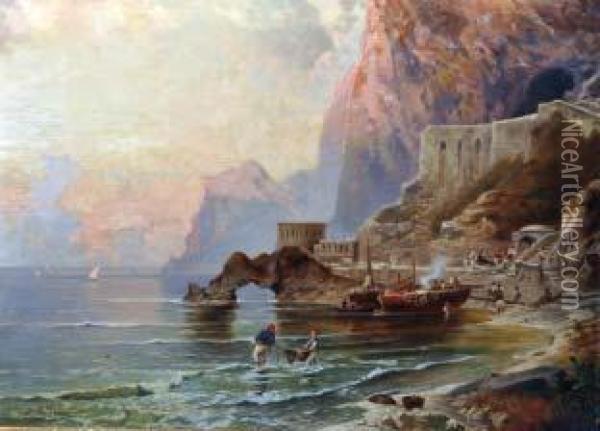 Capri Oil Painting - Gaetano Jerace