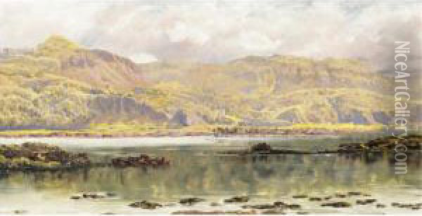 Hills Of Argyll Oil Painting - John Edward Brett