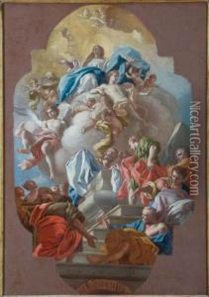 Assunzione Della Vergine Oil Painting - Pietro Bardellino