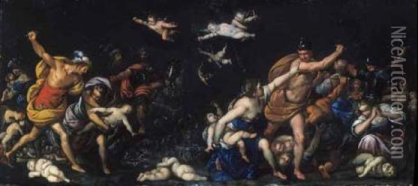 La Strage Degli Innocenti Oil Painting - Isidoro Bianchi