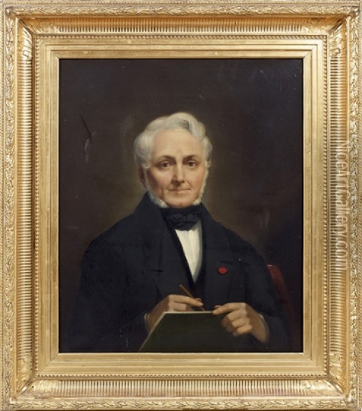 Autoportrait Oil Painting - Frederic de Houdetot (Comte)