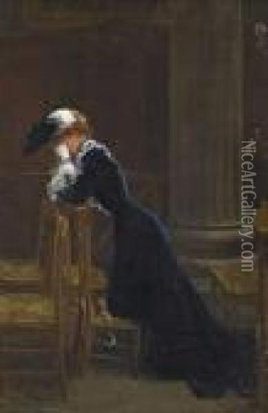 La Priere Oil Painting - Jean-Georges Beraud