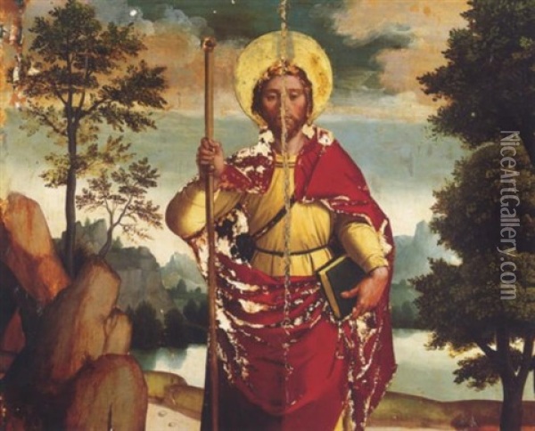 Der Heilige Jacobus Oil Painting - Juan de Borgona the Elder