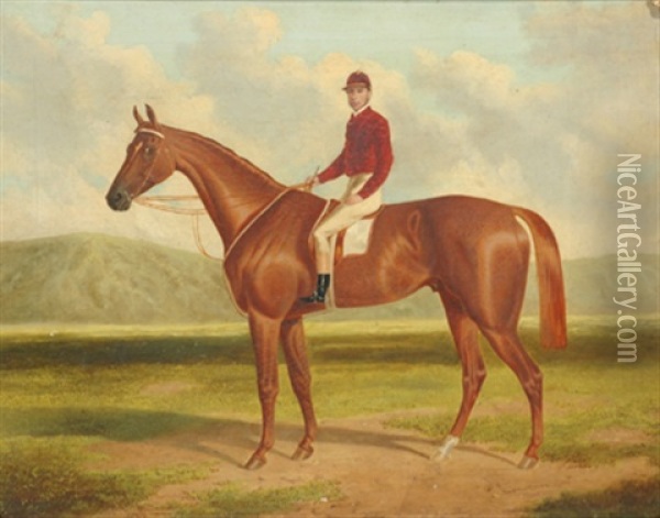 Falcon: Winner Of The Adelaide Cup Oil Painting - Frederick Woodhouse Sr.