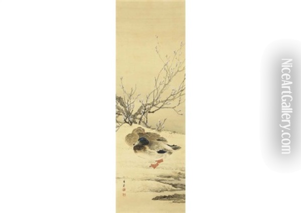 Duck In Spring Oil Painting - Shuho Ikegami