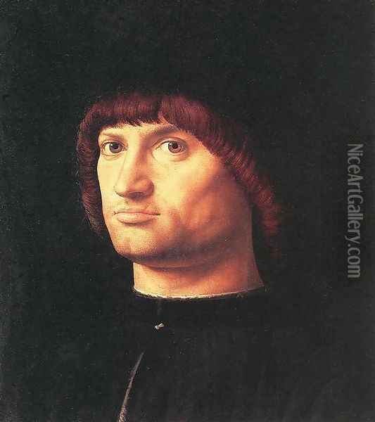 Portrait Of A Man (Il Condottiere) Oil Painting - Antonello da Messina Messina