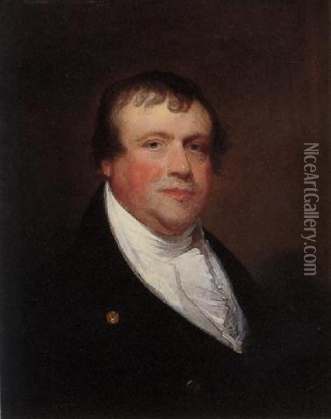 Portrait Of Kirk Boott Oil Painting - Gilbert Stuart