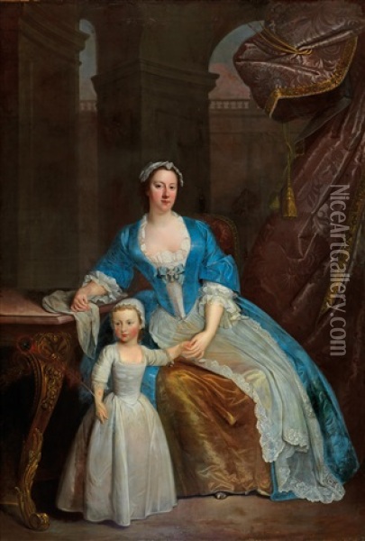 Portrait Of Mrs. Elizabeth Beckford Oil Painting - William Verelst