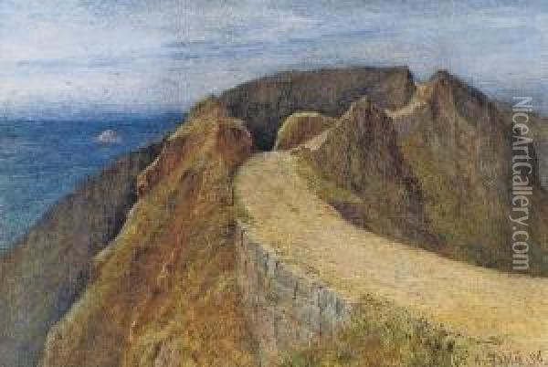 The Causeway, Sark Oil Painting - William Arthur Toplis