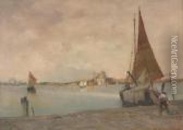 Venezia Oil Painting - Carlo Follini
