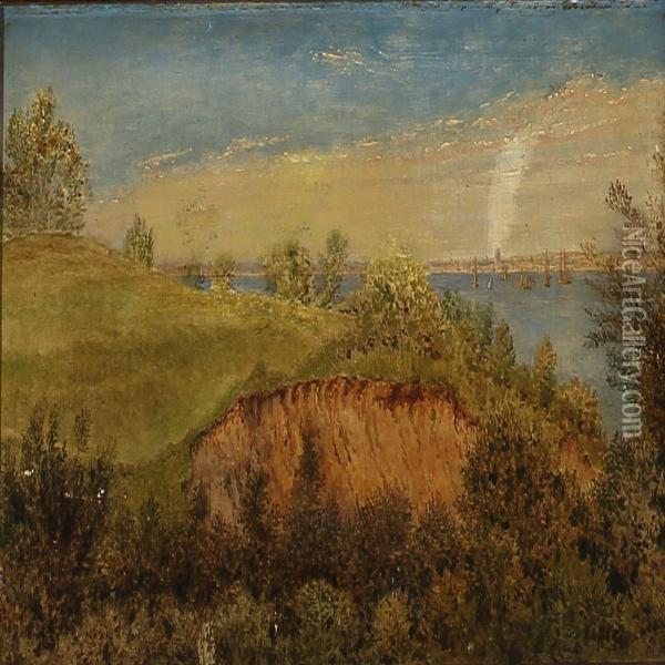 Landskab Syd For Helsingor Oil Painting - Christian Frederik Hetsch