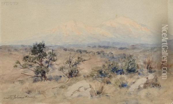 The Spanish Peaks Oil Painting - Charles Partridge Adams