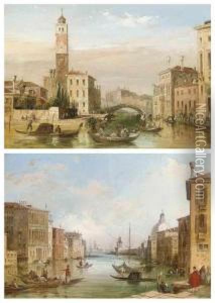 The Grand Canal Oil Painting - Edward Pritchett