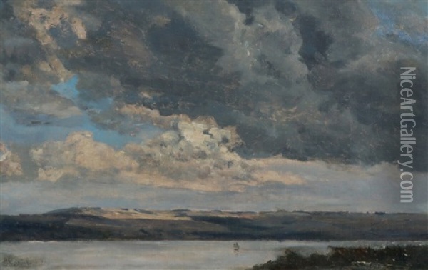 Munkebjerg Oil Painting - Godfred Christensen