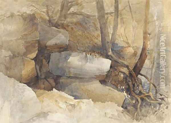 High rocks, Tonbridge Oil Painting - John Middleton