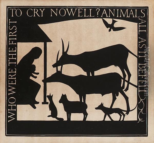 Animals All (physick 51) Oil Painting - Eric Gill