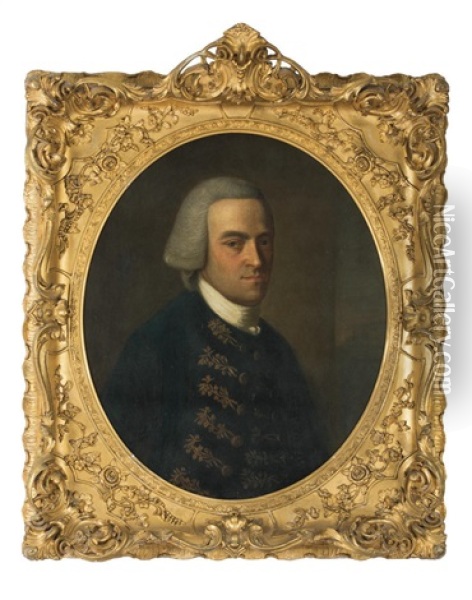 Portrait Of John Hancock, President Of The Continental Congress, First Signer Of The Declaration Of Independence And Governor Of Massachusetts Oil Painting - John Singleton Copley