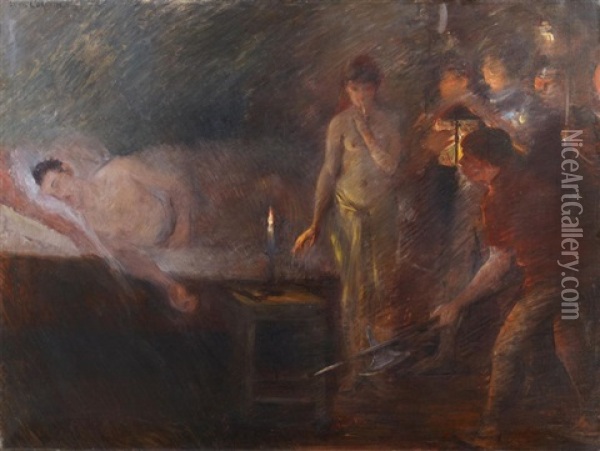 Simson Und Delila Oil Painting - Lovis Corinth