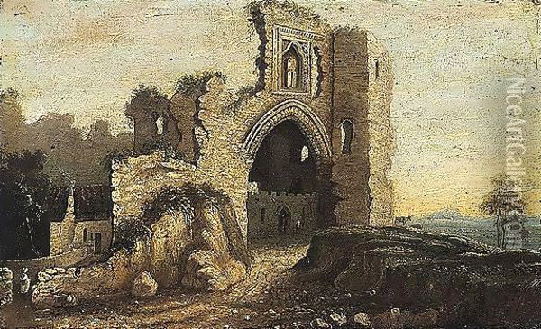 Abbey ruins Oil Painting - William II Sadler