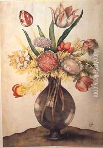 Vase of Flowers Oil Painting - Giovanna Garzoni