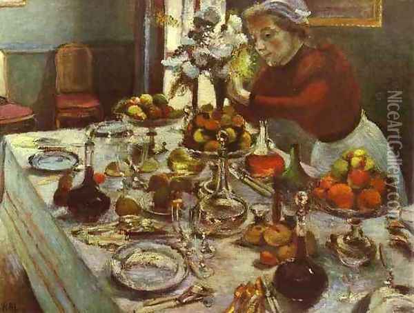 Dinner Table Oil Painting - Henri Matisse