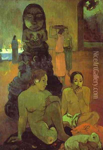 The Great Buddah Oil Painting - Paul Gauguin