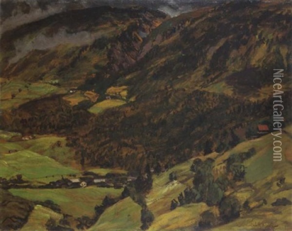 Gebirgslandschaft Oil Painting - Walter Leistikow