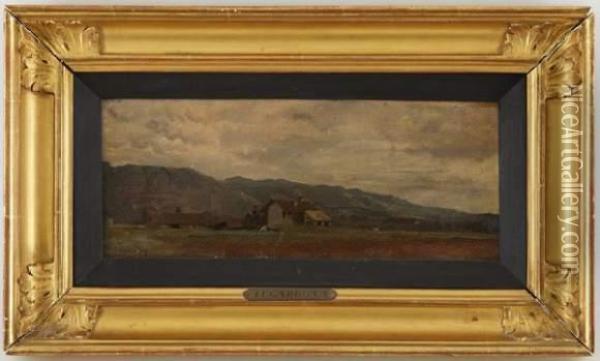 Le Saleve Oil Painting - Albert Lugardon