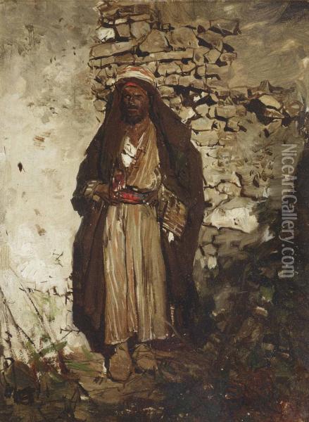 The Arab Oil Painting - Jacob Henricus Maris