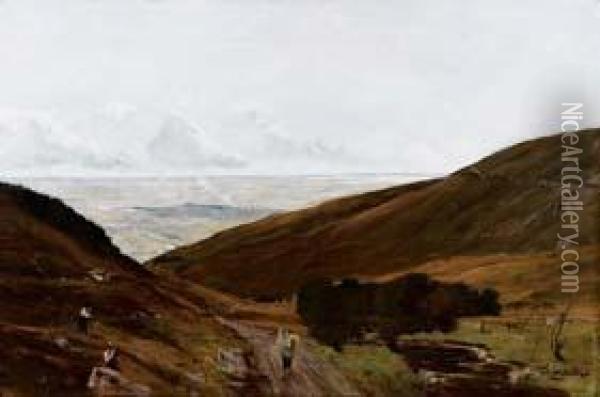 Alpeggio Di Pianura Oil Painting - Thomas Swift Hutton