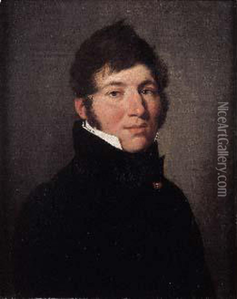 Portrait D'armand Soucanye, Baron De Landevoisin Oil Painting - Louis Leopold Boilly