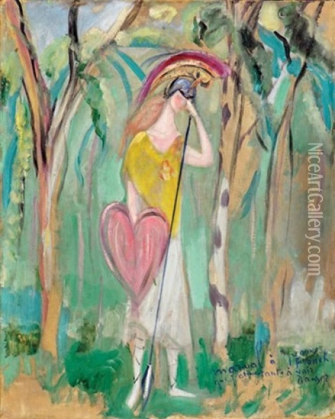La Deesse Du Ballet Oil Painting - Jacqueline Marval