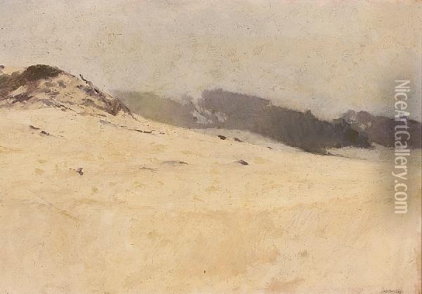 Carmel Sand Dunes Oil Painting - Arthur Frank Mathews