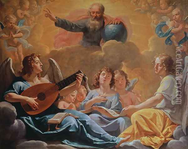 A Concert of Angels Oil Painting - Philippe de Champaigne